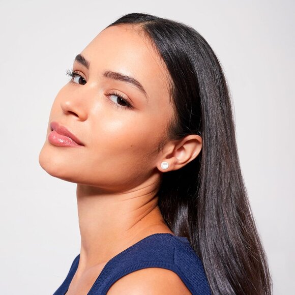 Freshwater Pearl Earrings Sterling Silver 7-16mm Stud Jewelry Gift - Picture 2 of 7